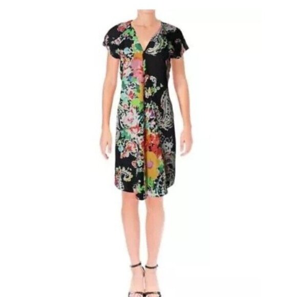 Lauren Ralph Lauren Dresses & Skirts - Lauren Ralph Lauren Women’s 8 Dark Floral Paisley Shift Dress Cottagecore